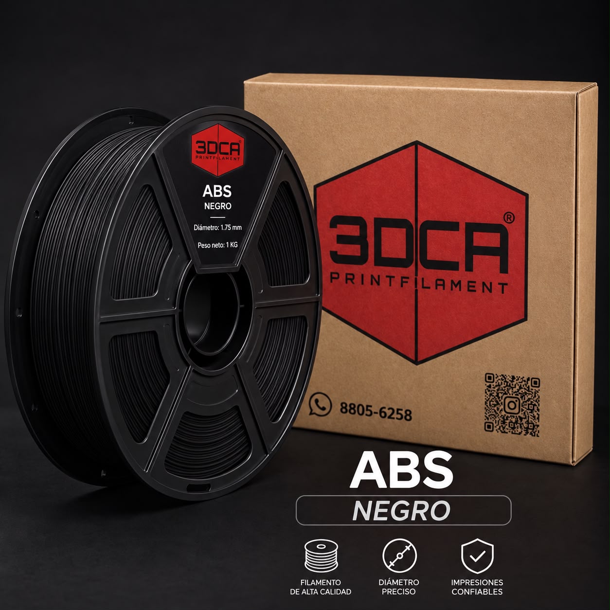 Filamento ABS negro