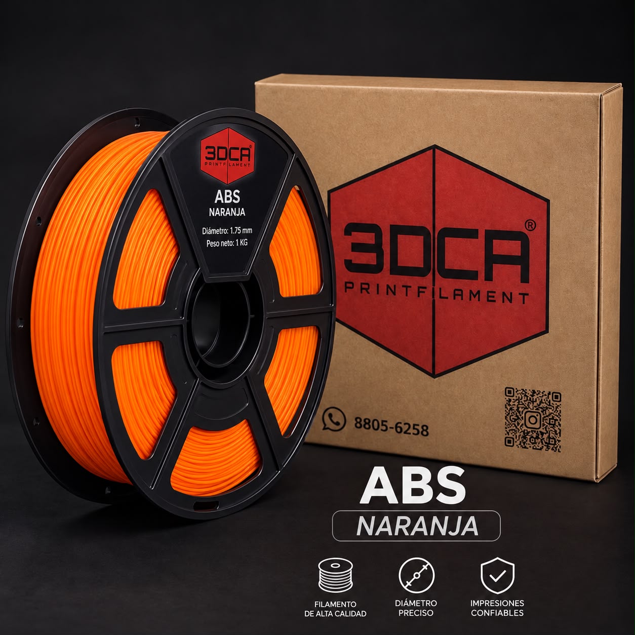 Filamento ABS Naranja
